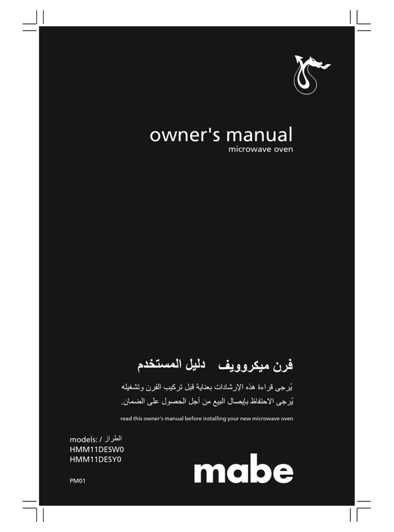 mabe HMM11DESW0 owner's manual