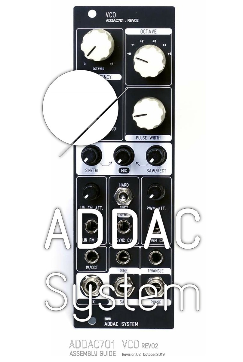 ADDAC System ADDAC701 Assembly guide