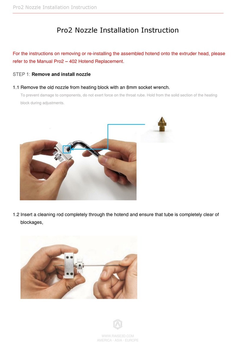 RAISE 3D Pro2 Series Installation instruction