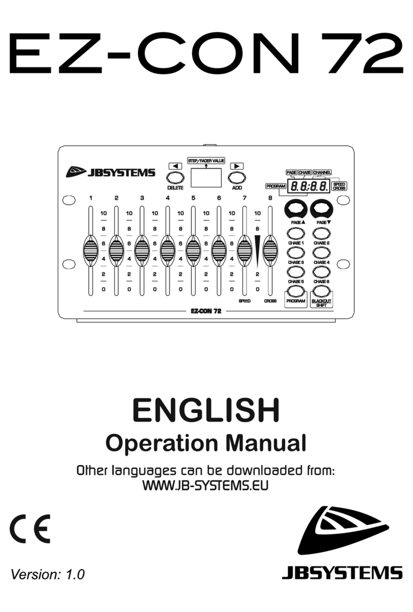 JB Systems EZ-CON 72 Operation manual