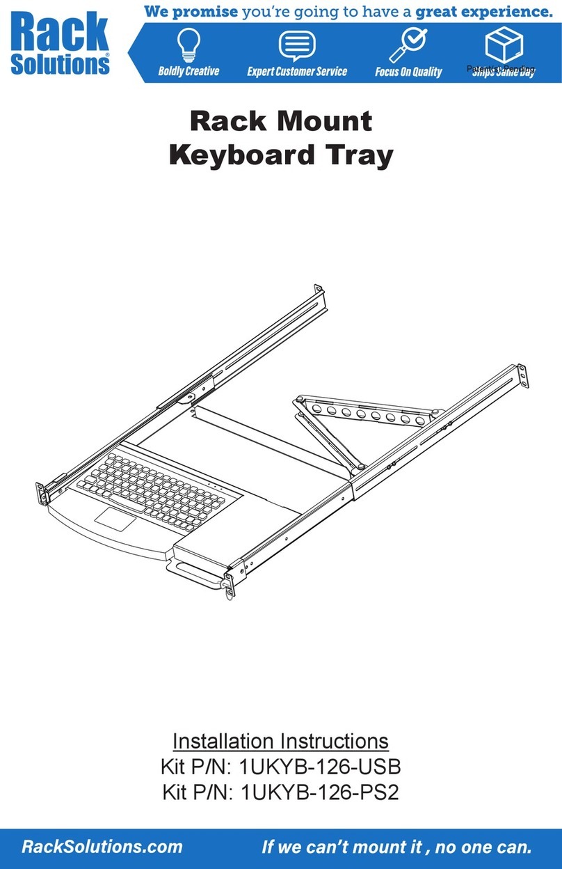 Rack Solutions 1UKYB-126-USB installation instructions