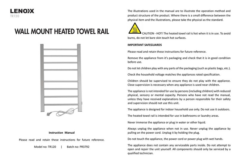 Lennox TR120 instruction manual