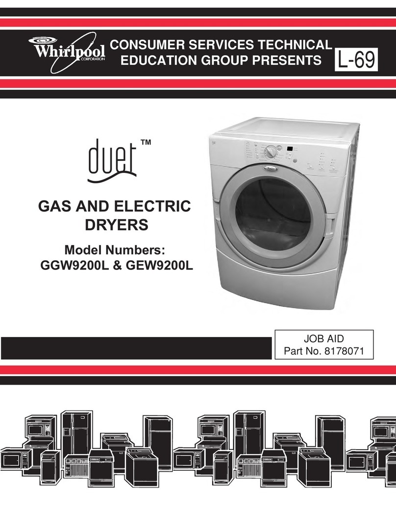 Whirlpool duet GGW9200L Series User manual Whirlpool duet GGW9200L Series User manual