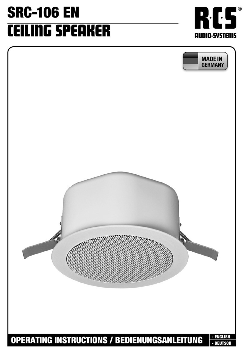 RCS AUDIO-SYSTEMS SRC-106 EN User manual