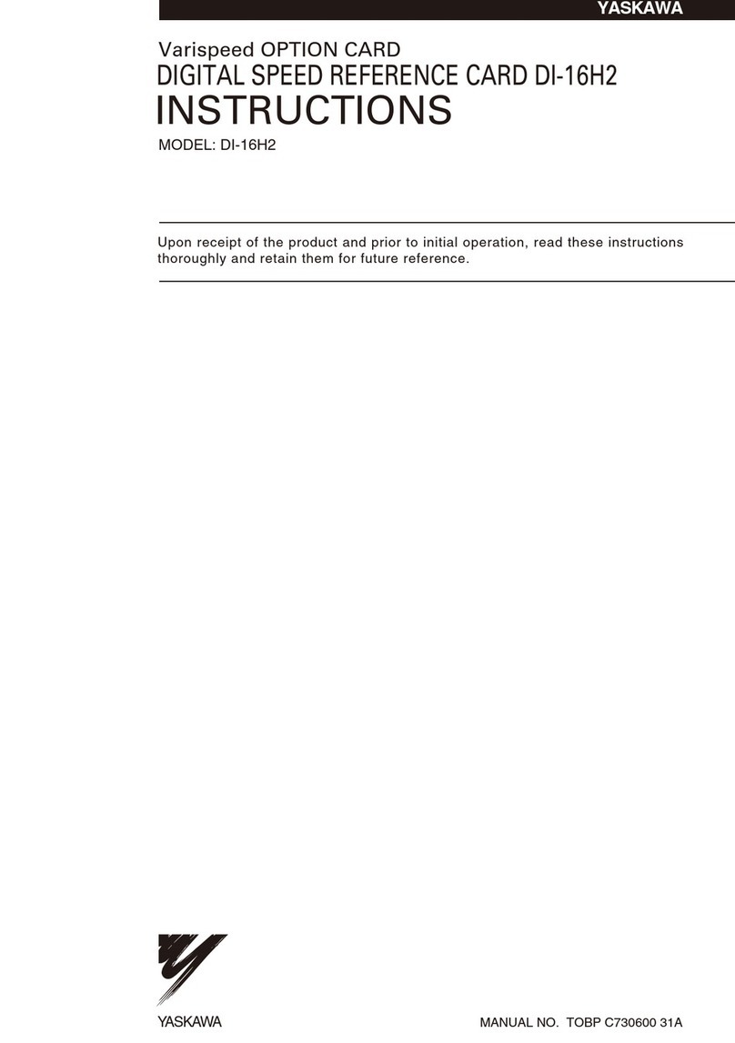 YASKAWA Varispeed DI-16H2 User manual