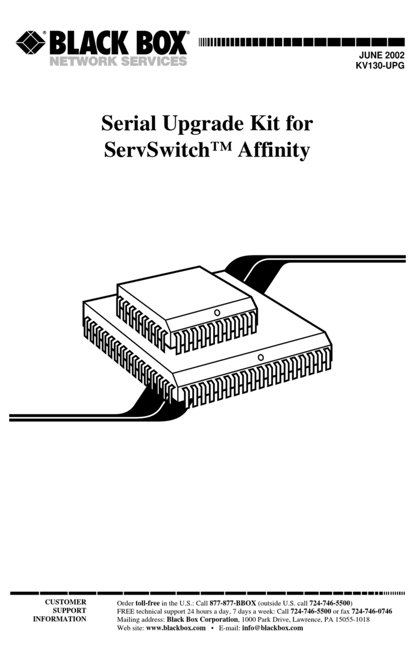 Black Box ServSwitch KV130-UPG User manual