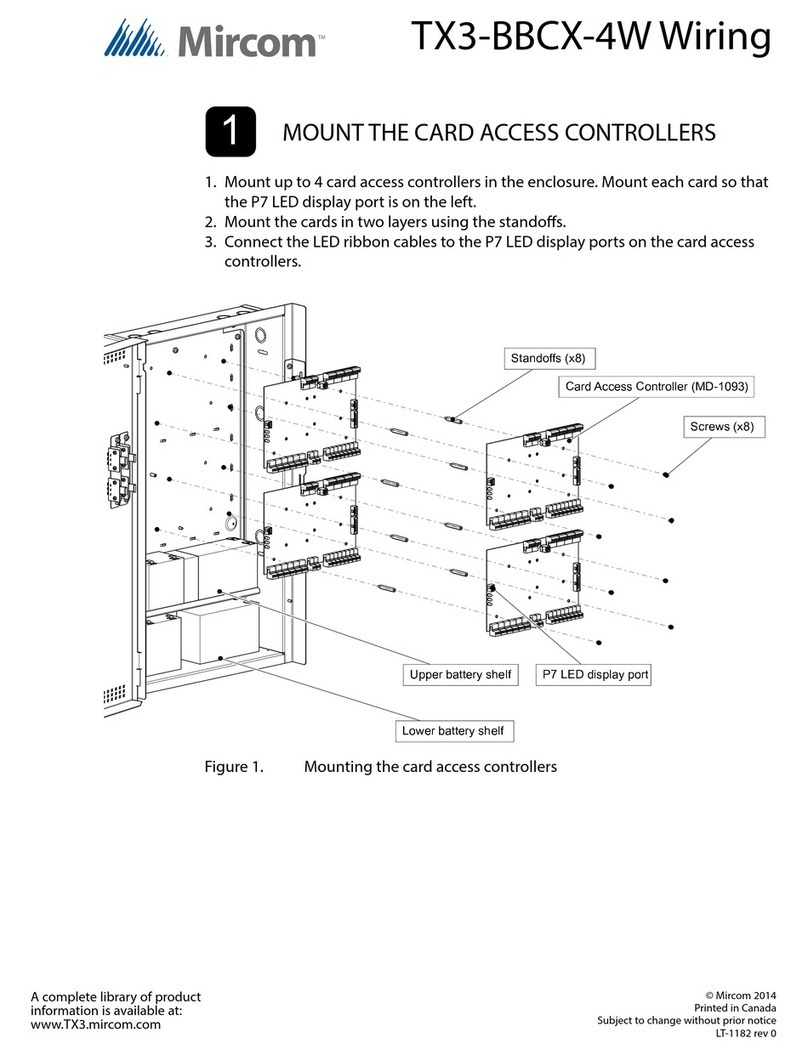 Mircom TX3-BBCX-4W Reference guide Mircom TX3-BBCX-4W Reference guide