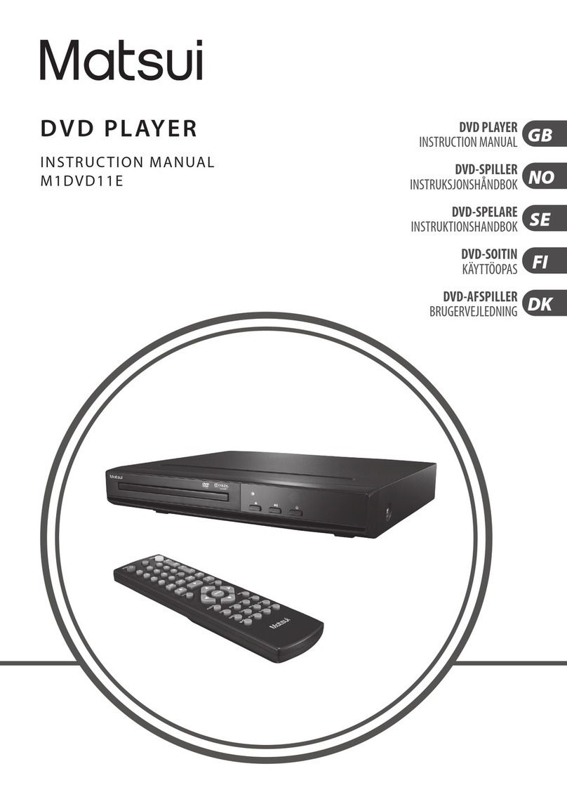 Matsui M1DVD11E User manual