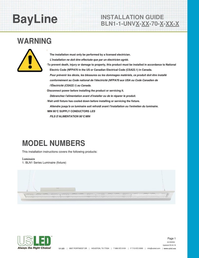 USLED BayLine BLN1 Series User manual