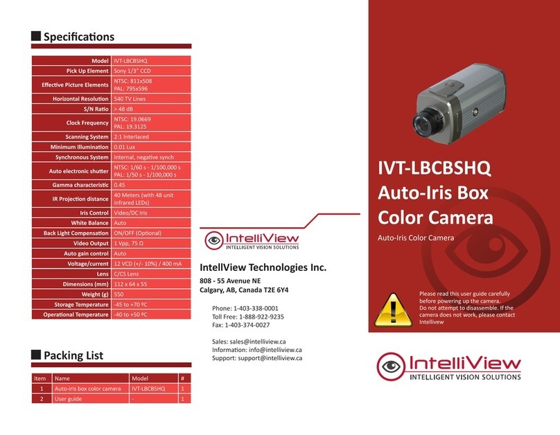 IntelliView IVT-LBCBSHQ quick start guide