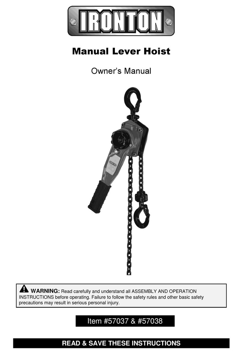 Ironton 57037 owner's manual