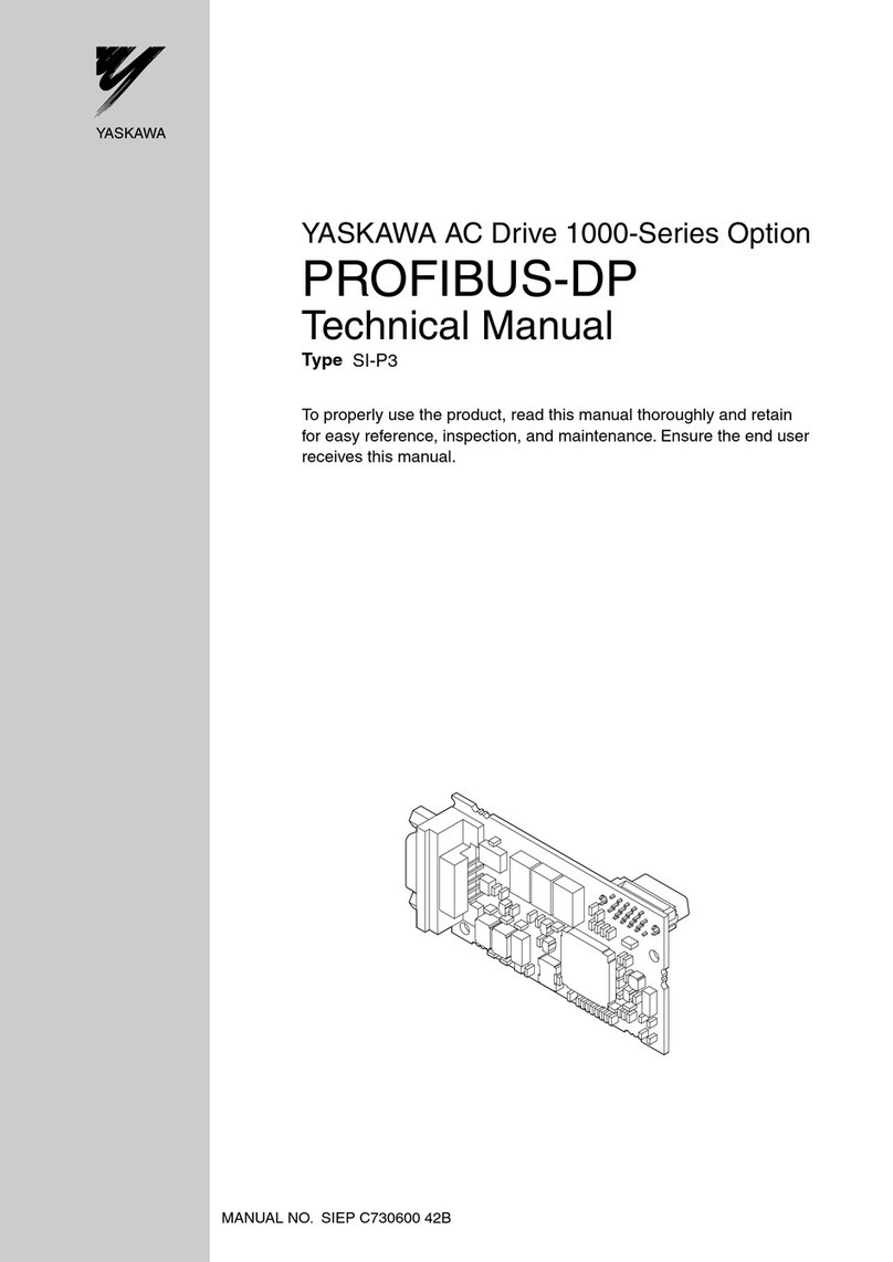 YASKAWA PROFIBUS-DP 1000 Series User manual