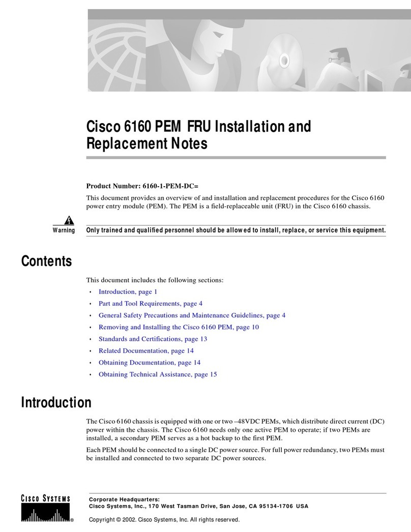 Cisco 6160 Use and care manual