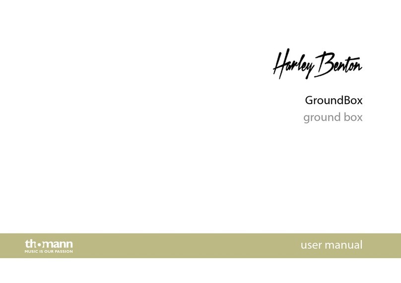 thomann Harley Benton GroundBox user manual