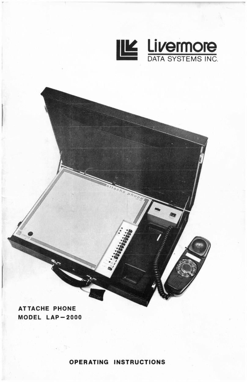 LIVEMORE LAP-2000 operating instructions