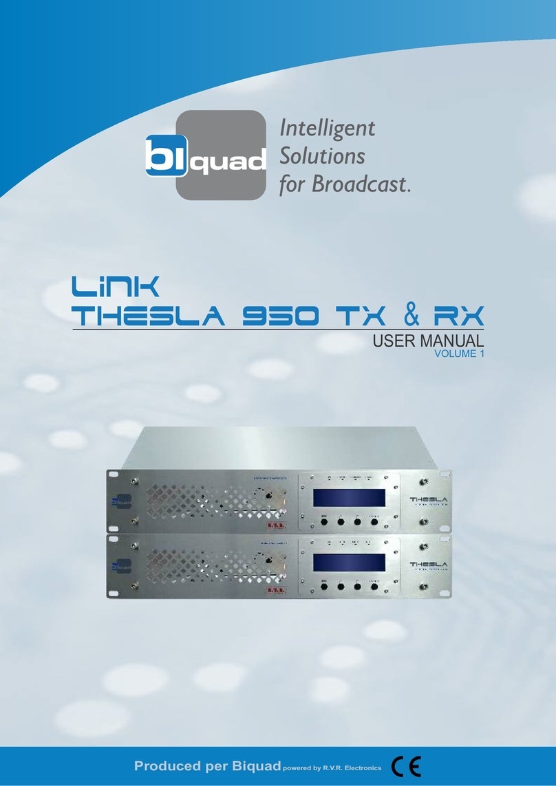 BiQuad Link Thesla 950 TX User manual