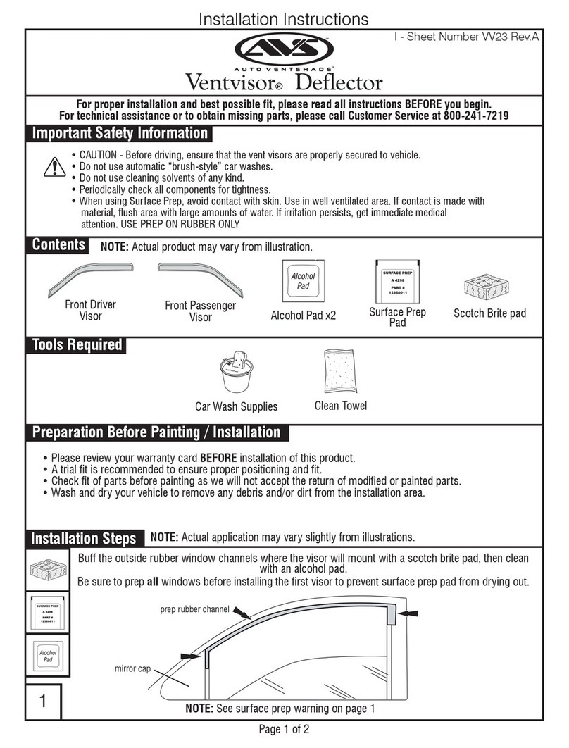 AVS Ventvisor installation instructions