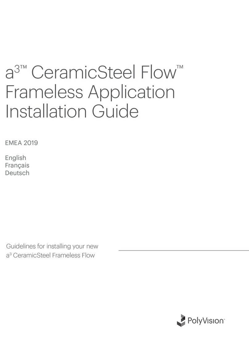 PolyVision a3 CeramicSteel Flow User manual PolyVision a3 CeramicSteel Flow User manual