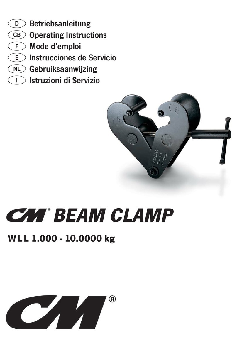 CM BEAM CLAMP operating instructions