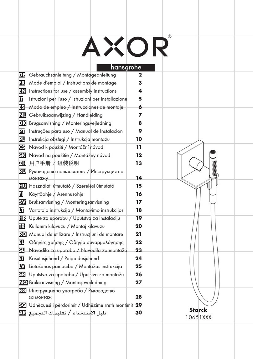 Hans Grohe AXOR Starck 10651 Series Manual