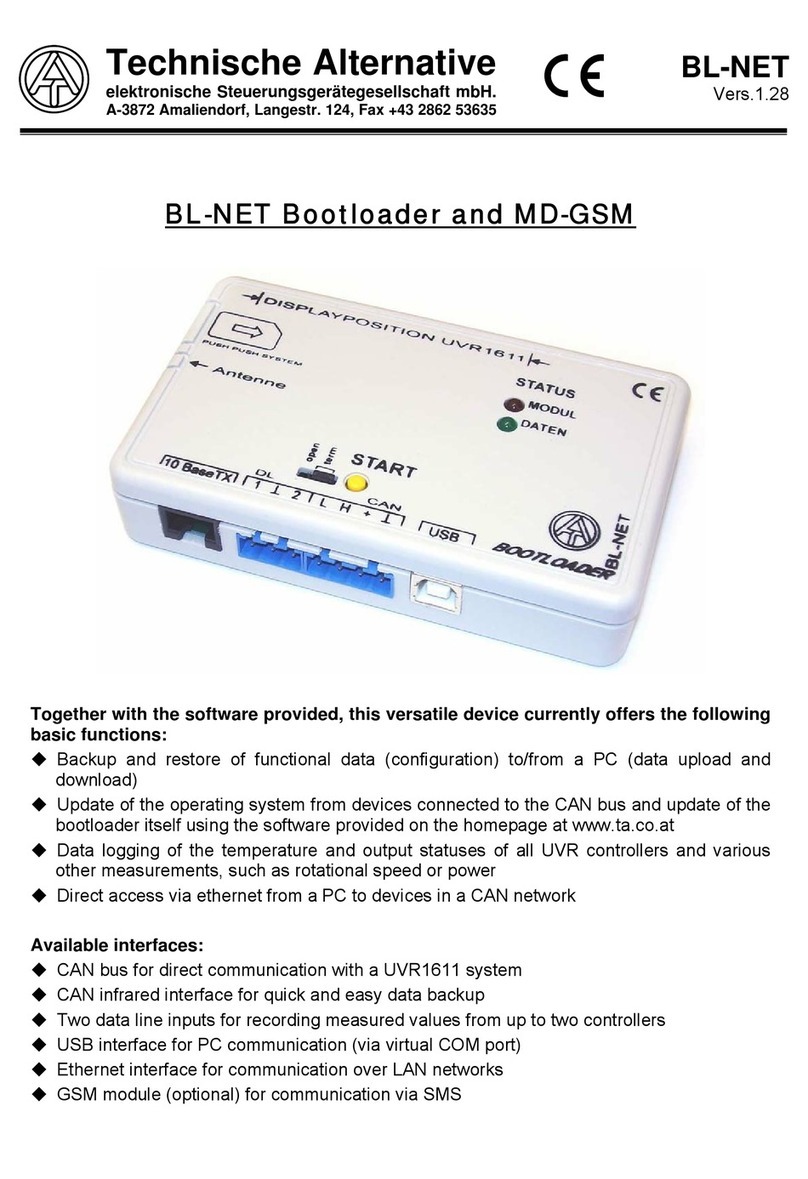 Technische Alternative BL-NET manual