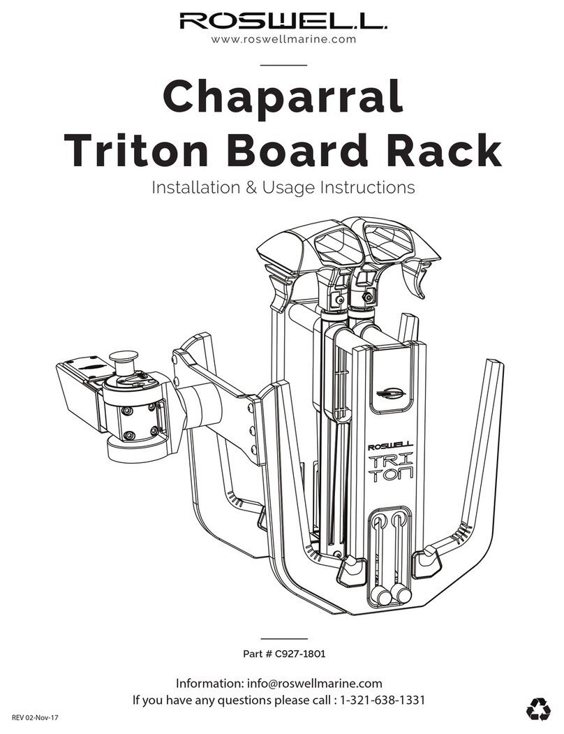Roswell Chaparral Triton Board Rack Installation & Usage Instructions Roswell Chaparral Triton Board Rack Installation & Usage Instructions