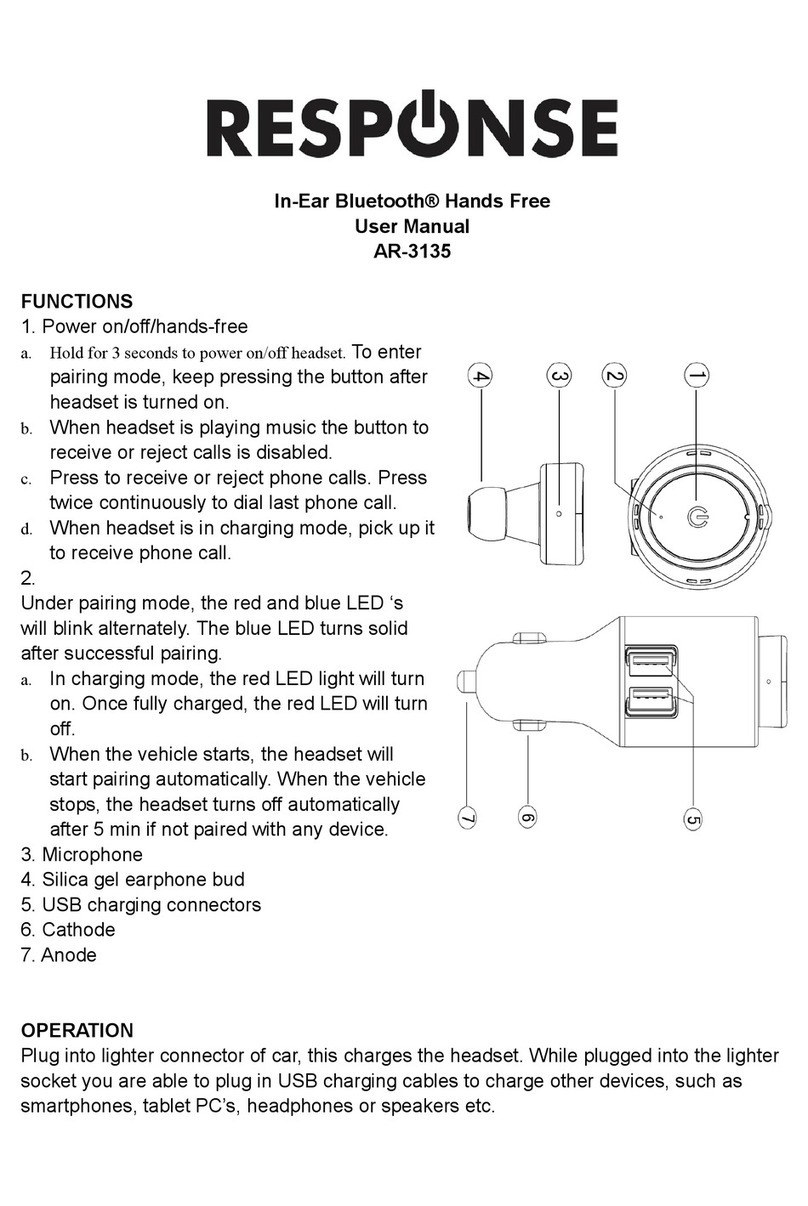 Response AR-3135 user manual Response AR-3135 user manual