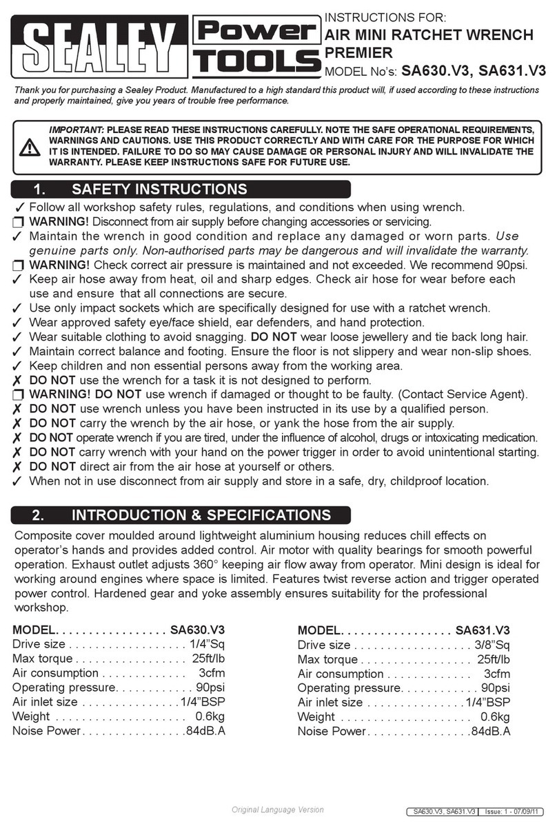 Sealey SA630.V3 Instructions for use