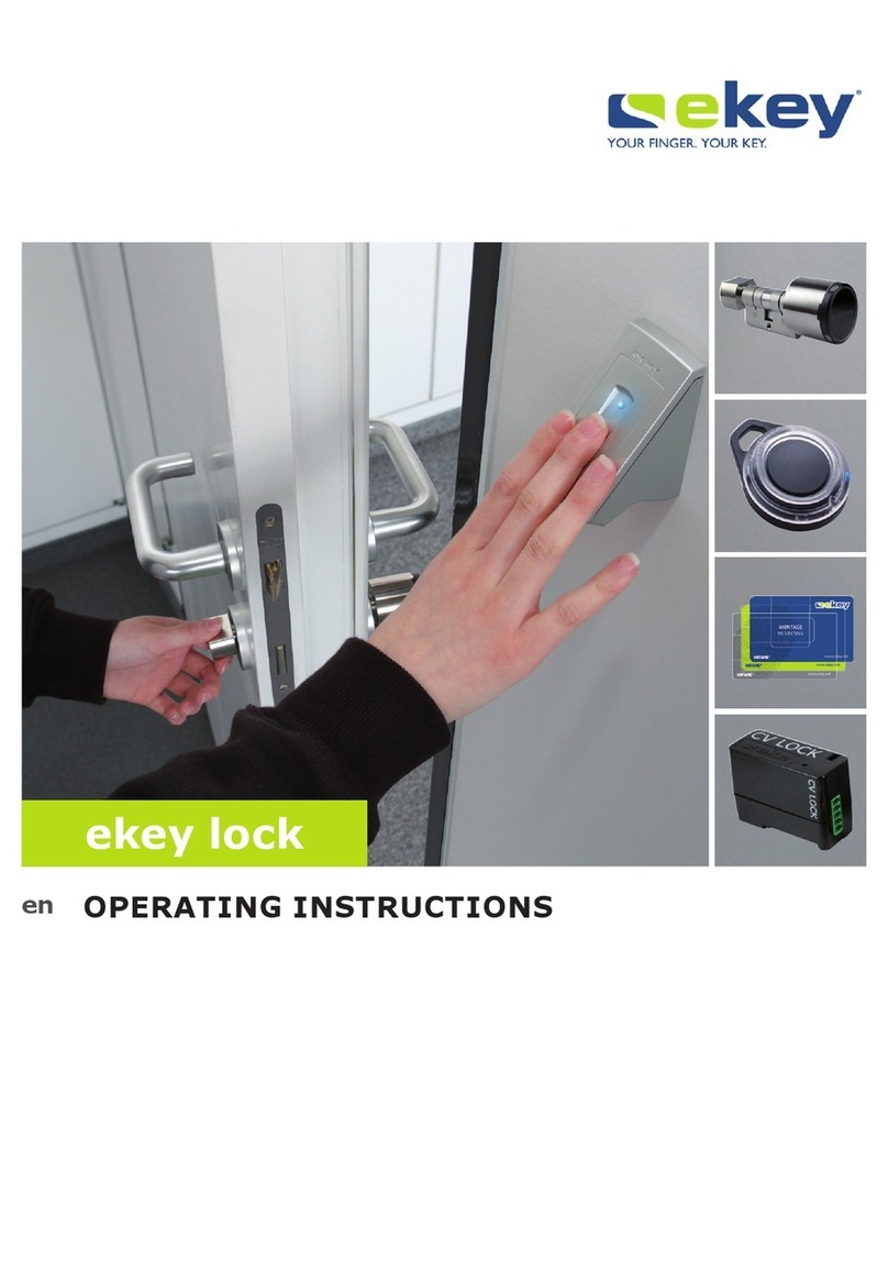 eKey ekey lock operating instructions