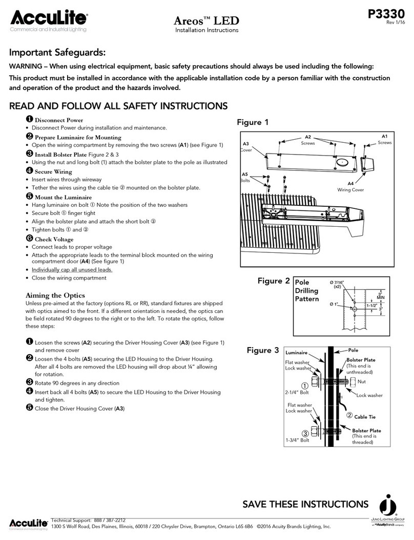 AccuLite Areos installation instructions