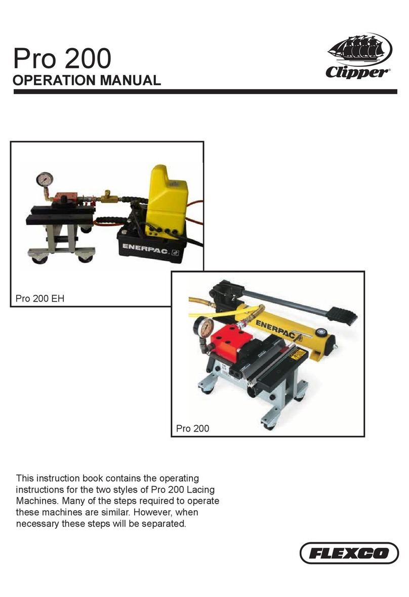 Flexco Clipper Pro 200 User manual