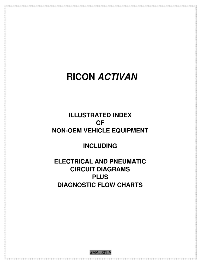 Ricon Activan ELECTRICAL AND PNEUMATIC CIRCUIT DIAGRAMS PLUS DIAGNOSTIC FLOW CHARTS