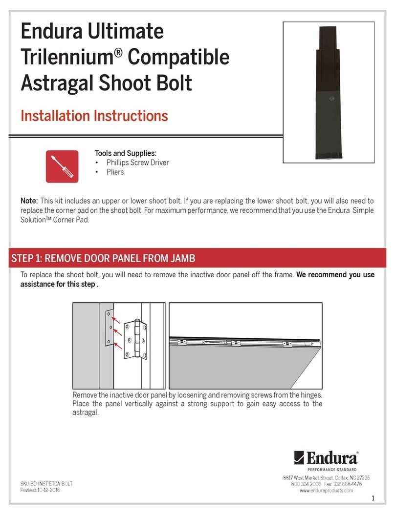 Endura Ultimate Trilennium installation instructions