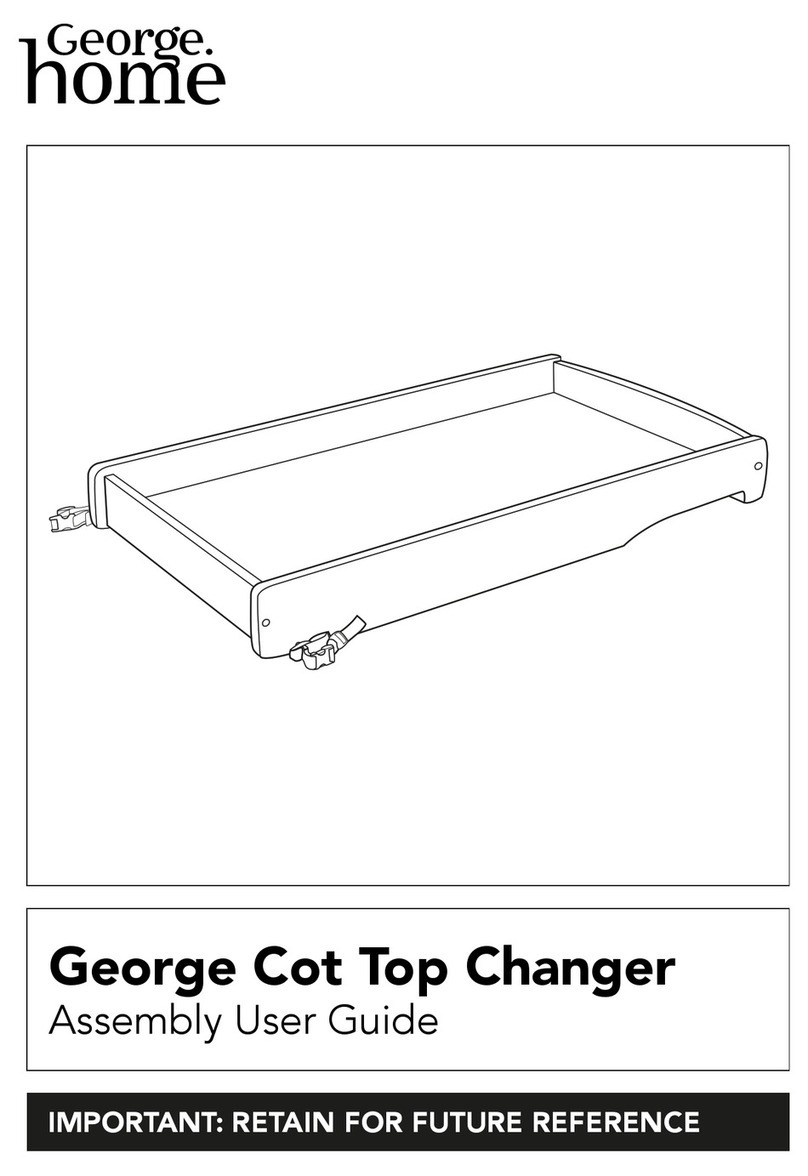George Home George Cot Top Changer Assembly & user's guide George Home George Cot Top Changer Assembly & user's guide
