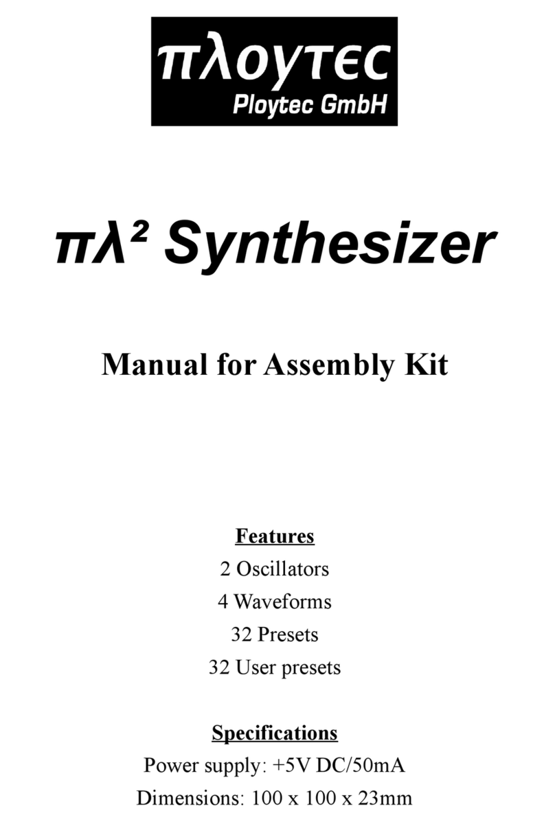 Ploytec PL2 Manual for Assembly Kit