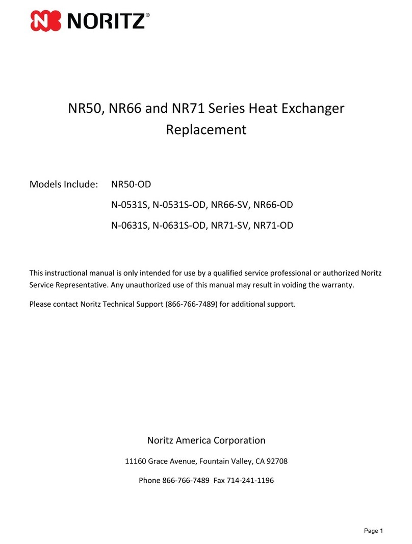 Noritz N-0531S Operating and maintenance manual
