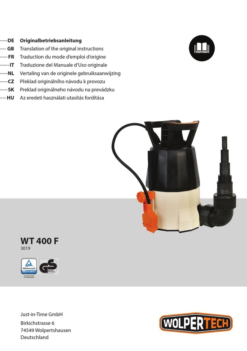 Wolpertech WT 400 F Translation of the original instructions Wolpertech WT 400 F Translation of the original instructions