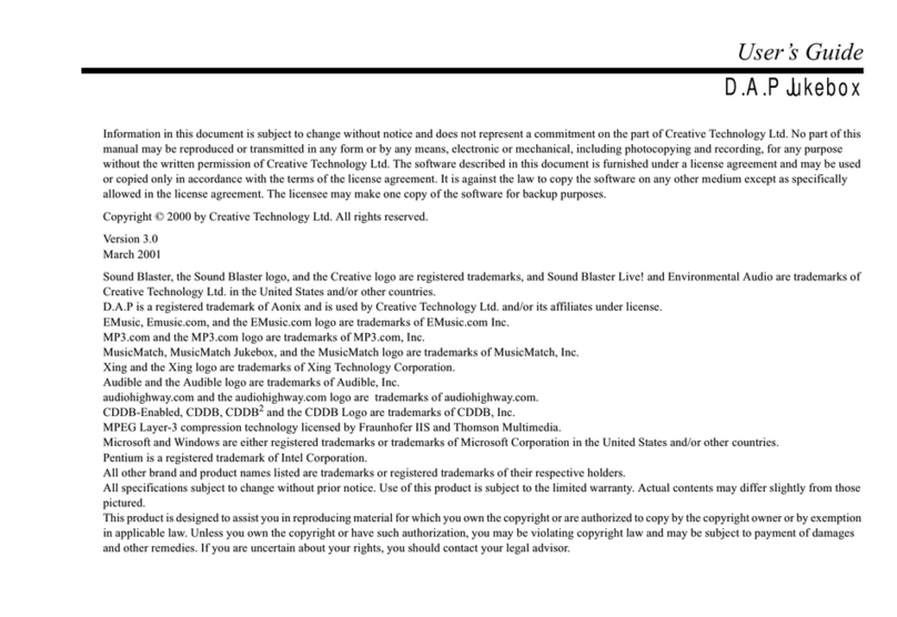 Creative D.A.P user guide