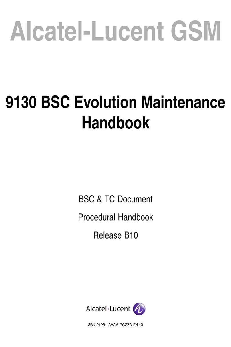 Alcatel-Lucent 9130 BSC Evolution Maintenance handbook