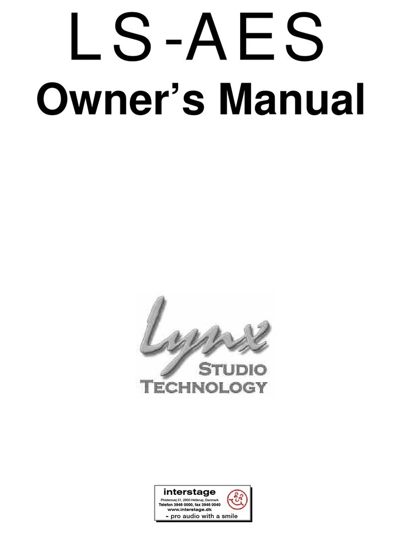Lynx LS-AES owner's manual