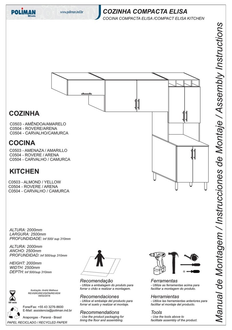Poliman Movels ELISA C0503 Assembly instructions Poliman Movels ELISA C0503 Assembly instructions