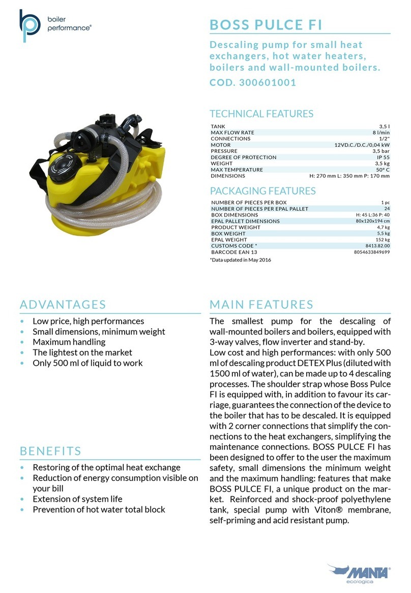 Manta Boiler Performance BOSS PULCE FI instruction manual