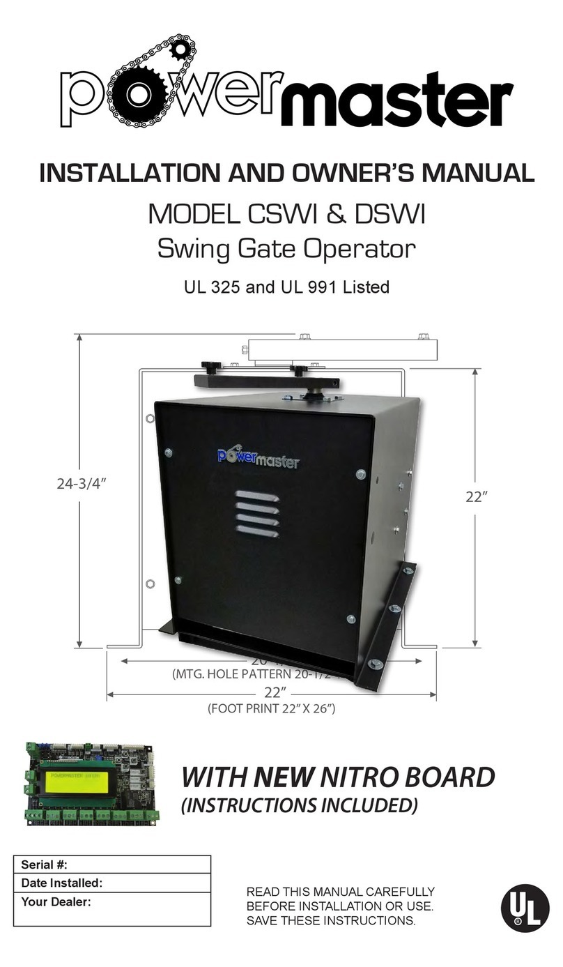 Power Master CSWI Installation instructions Power Master CSWI Installation instructions