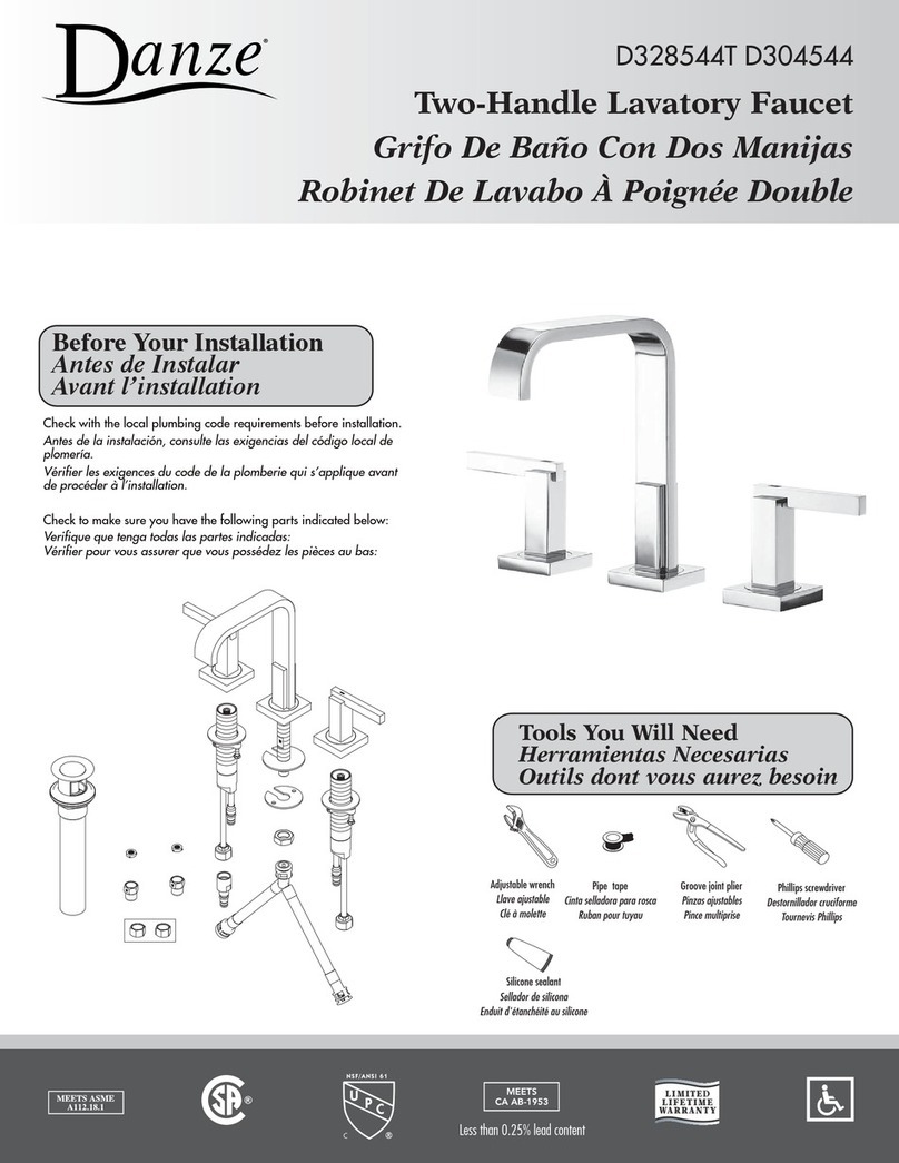 Danze D328544T User manual Danze D328544T User manual