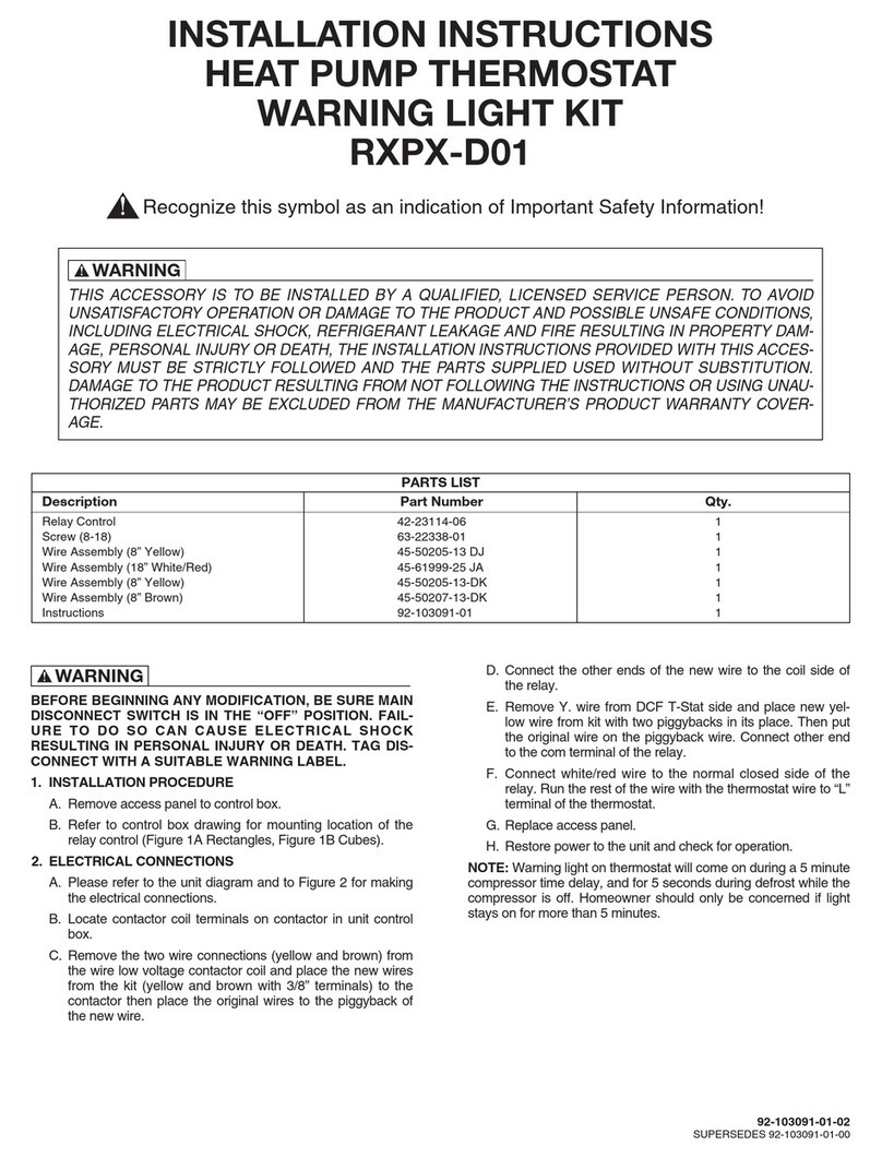 Rheem RXPX-D01 installation instructions