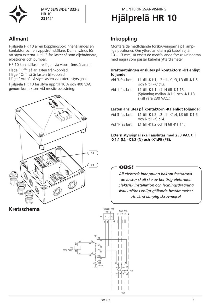 Nibe HR 10 installation instructions
