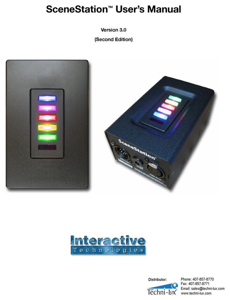 Interactive Technologies SceneStation User manual