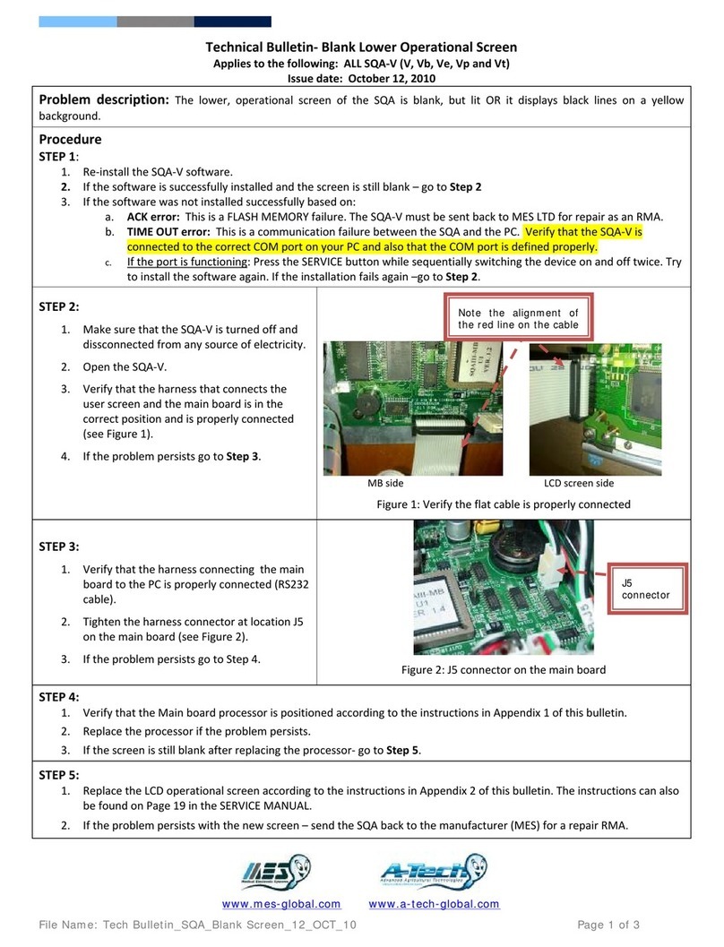 ATECH MES SQA-Vb Technical bulletin