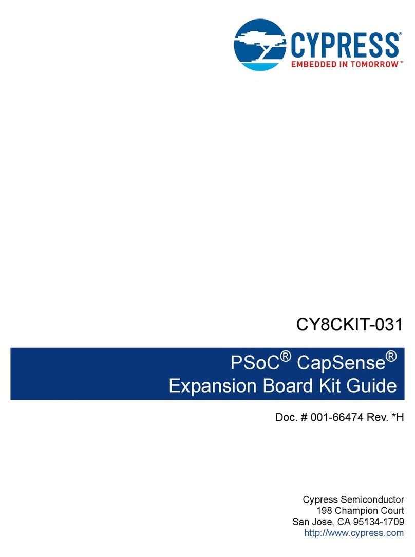 Cypress CY8CKIT-031 User manual Cypress CY8CKIT-031 User manual