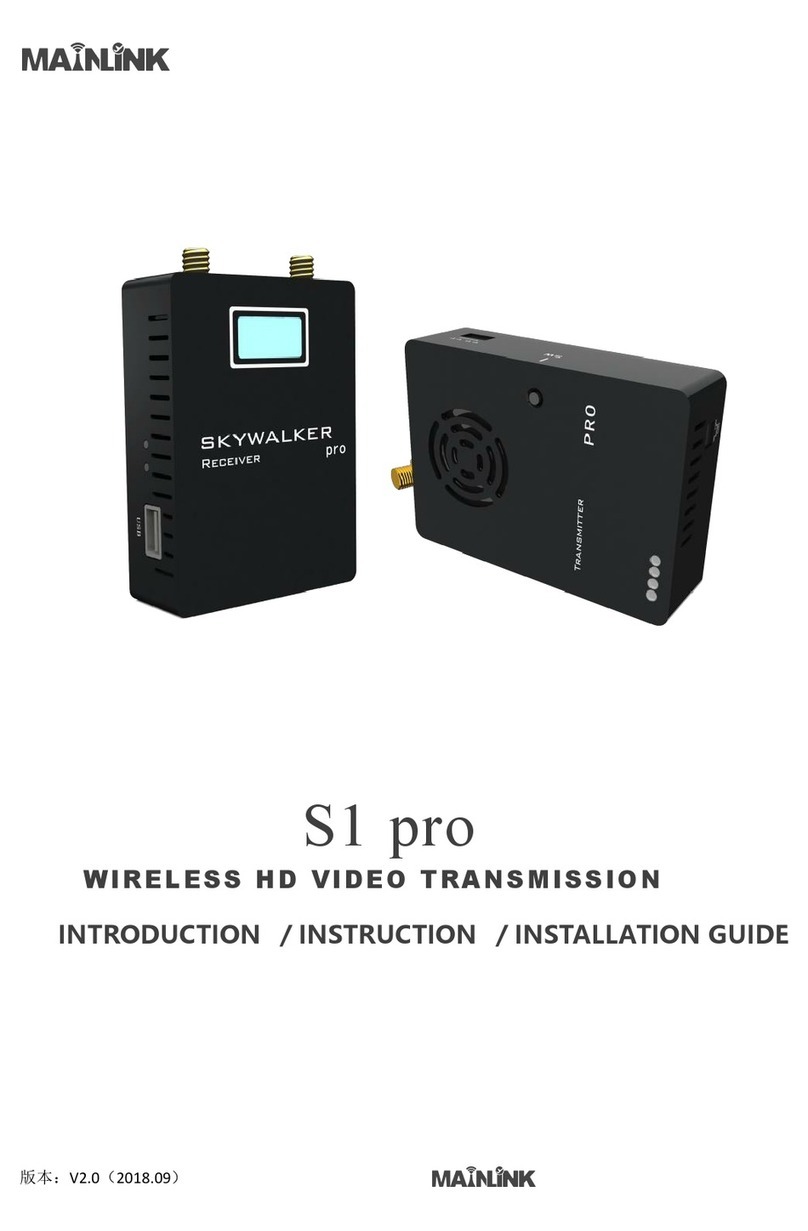 Mainlink S1 pro INTRODUCTION/INSTRUCTION/INSTALLATION GUIDE